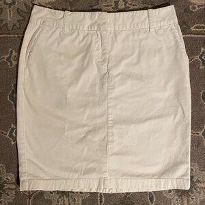 Vineyard Vines White Chino Skirt